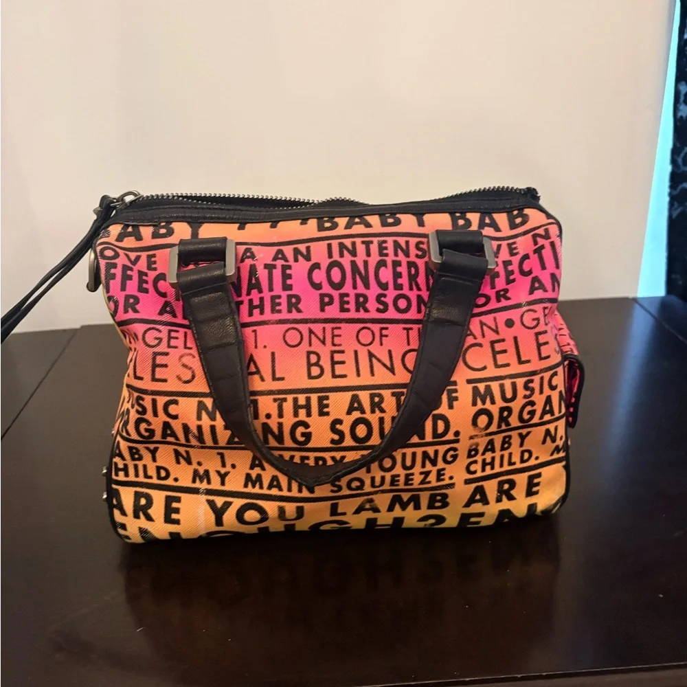 L.A.M.B. by Gwen Stefani neon satchel - Picture 3 of 5